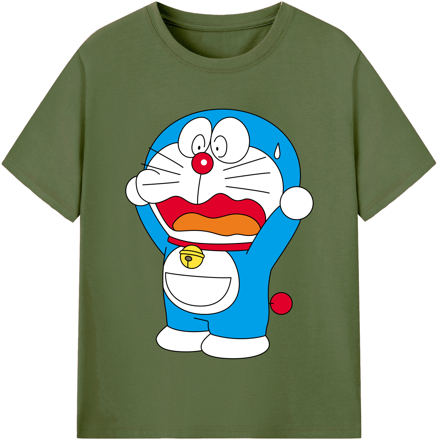 （画像用） ドラえもん Doraemon 綿100％半袖Tシャツ（フロントプリント）
